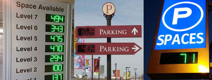 Our Space Available Signs and LED counters are compatible with many 3rd party parking management systems