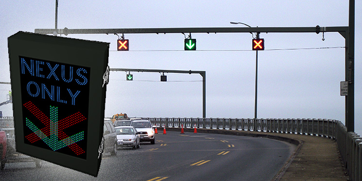 LED NEXUS ONLY Lane Control Sign