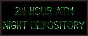 30 24 HOUR ATM NIGHT DEPOSITORY