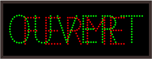 Lane Open Closed Signs OUVERT | FERME