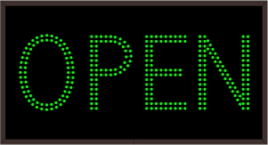 Lane Open Closed Signs OPEN