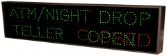 Lane Open Closed Signs ATM/NIGHT DROP | TELLER | OPEN | CLOSED