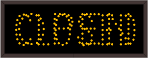 Lane Open Closed Signs OPEN | CLOSED