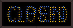 Lane Open Closed Signs OPEN | CLOSED