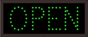 Lane Open Closed Signs OPEN