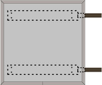 Projection Mounts DPM - Double Post Projection Mount Brackets