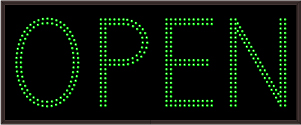 Lane Open Closed Signs OPEN
