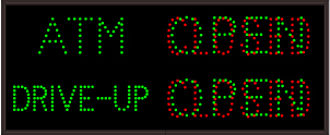 30 ATM | OPEN | CLOSED | DRIVE-UP | OPEN | CLOSED
