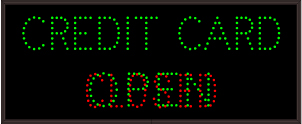 CREDIT CARD | OPEN | CLOSED