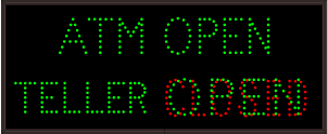 30 ATM OPEN | TELLER | OPEN | CLOSED