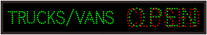 TRUCKS/VANS | OPEN | CLOSED
