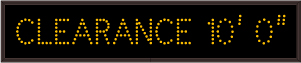 Low Clearance Signs CLEARANCE 10' 0"