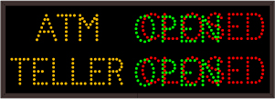 30 ATM | OPEN | CLOSED | TELLER | OPEN | CLOSED