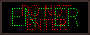 Parking Facility Entrance Signs DO NOT ENTER | ENTER