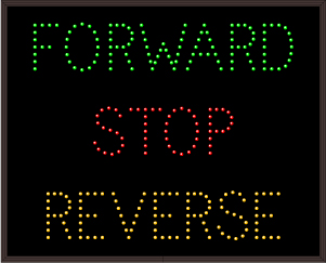 30 FORWARD | STOP | REVERSE