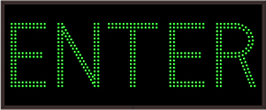 Parking Facility Entrance Signs ENTER 8 Inch Character