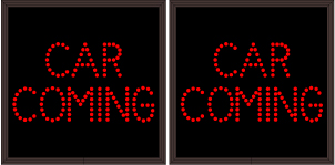 30 Double-sided, CAR COMING