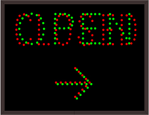 Lane Open Closed Signs OPEN w/ Right Arrow | Closed w/ Right Arrow