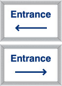 Entrance w/ Left Arrow | Entrance w/ Right Arrow