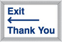 30 Exit w/ Left Arrow Thank You