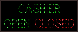 30 CASHIER | OPEN | CLOSED