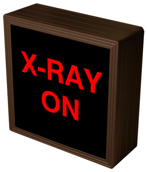 38644 (SBL77RA257) XRAY ON LED Signs Medical InUse Safety Signs