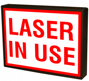 38831 (SBLF811W-193R) LASER IN USE LED Signs | Medical In-Use Safety Signs | from Signal-Tech