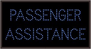 Directional Airport Signs PASSENGER ASSISTANCE
