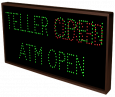 TELLER | OPEN | CLOSED | ATM OPEN