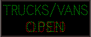 30 TRUCKS/VANS | OPEN | CLOSED
