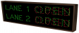 LANE 1 | OPEN | CLOSED | LANE 2 | OPEN | CLOSED