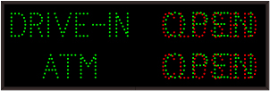 DRIVE-IN | OPEN | CLOSED | ATM |OPEN | CLOSED