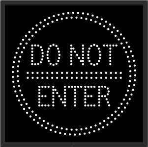 DO NOT ENTER Symbol Image