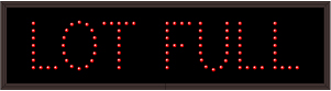 Parking Facility Entrance Signs LOT FULL