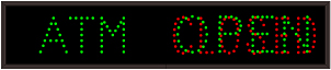 Neon and LED ATM Signs ATM | OPEN | CLOSED
