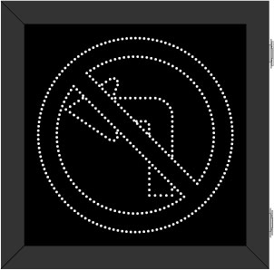 R3-2 No Left Turn Symbol Image