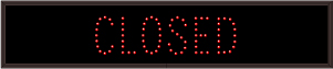 Lane Open Closed Signs CLOSED