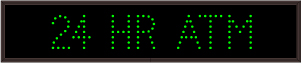 Neon and LED ATM Signs 24 HR ATM