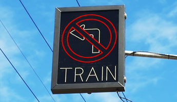 Railroad Crossing LED Blankout Signs | LED Grade Crossing Safety Signs ...
