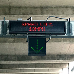 VMS Rebel Speed Limit 10 MPH