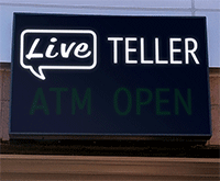 live teller | ATM sign image