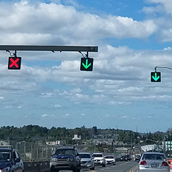 lane control sign image