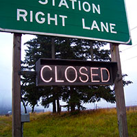 weigh station sign image
