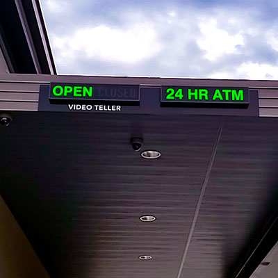 open 24 hour atm sign image