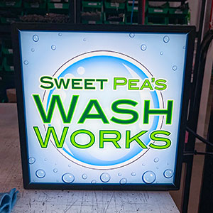 Sweet Peas Car Wash Sign image