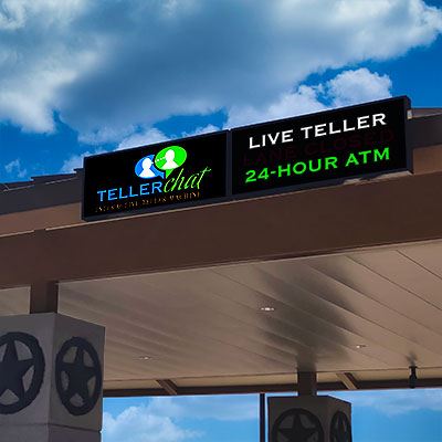 Backlit drivethru sign image
