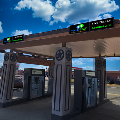 Live Teller sign image