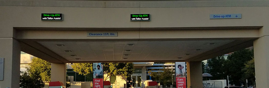 How LED Message Signs Improve Customer Flow in Bank Drive-Thrus header image