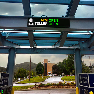 atm open teller open sign image