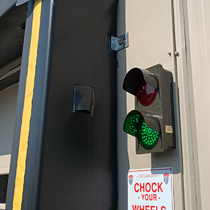 loading Dock, Red Green Light Image